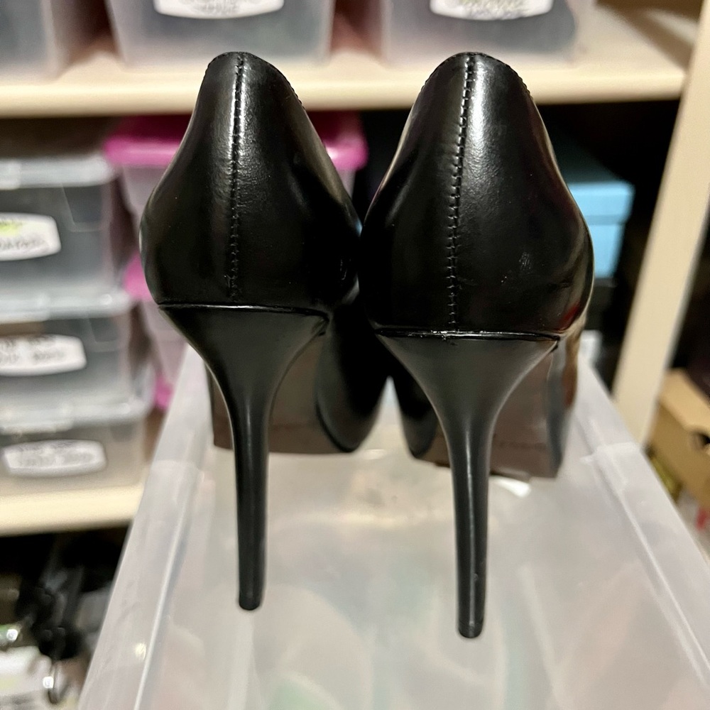 Open toed platform pump. never worn.